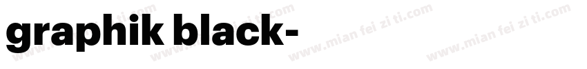 graphik black字体转换